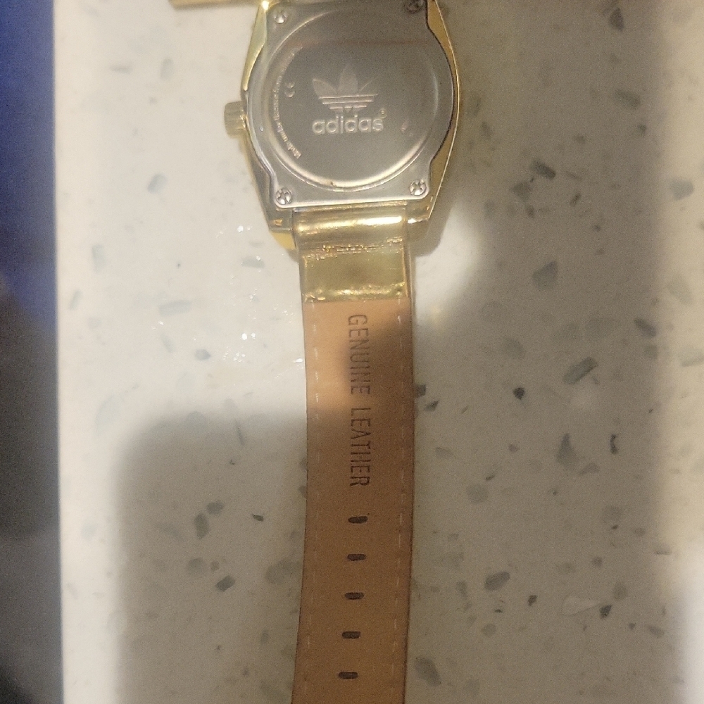 Adidas Shiny Gold Watch with Logo - Picture 5 of 8